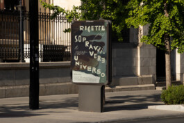 Italian poster street billboard